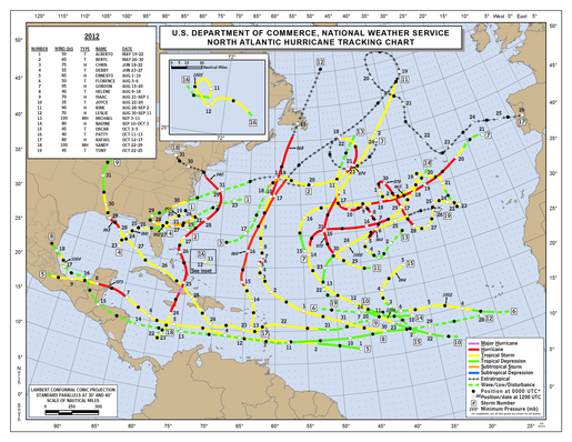 2012 Atlantic Hurricane Names | 2012 Atlantic Tropical Cyclone Reports ...