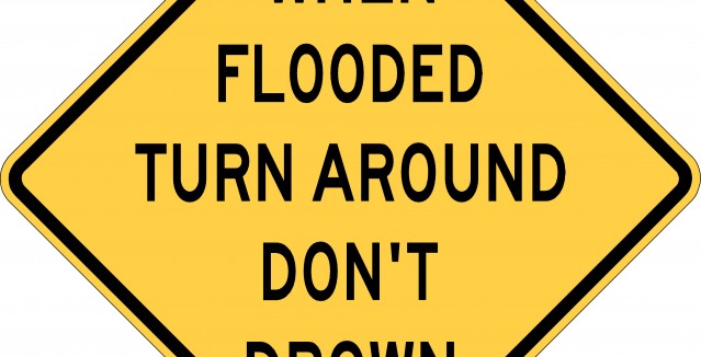 Turn around don't drown logo