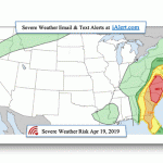 iAlert.com Severe Weather Risk Map April 19, 2019 Featured