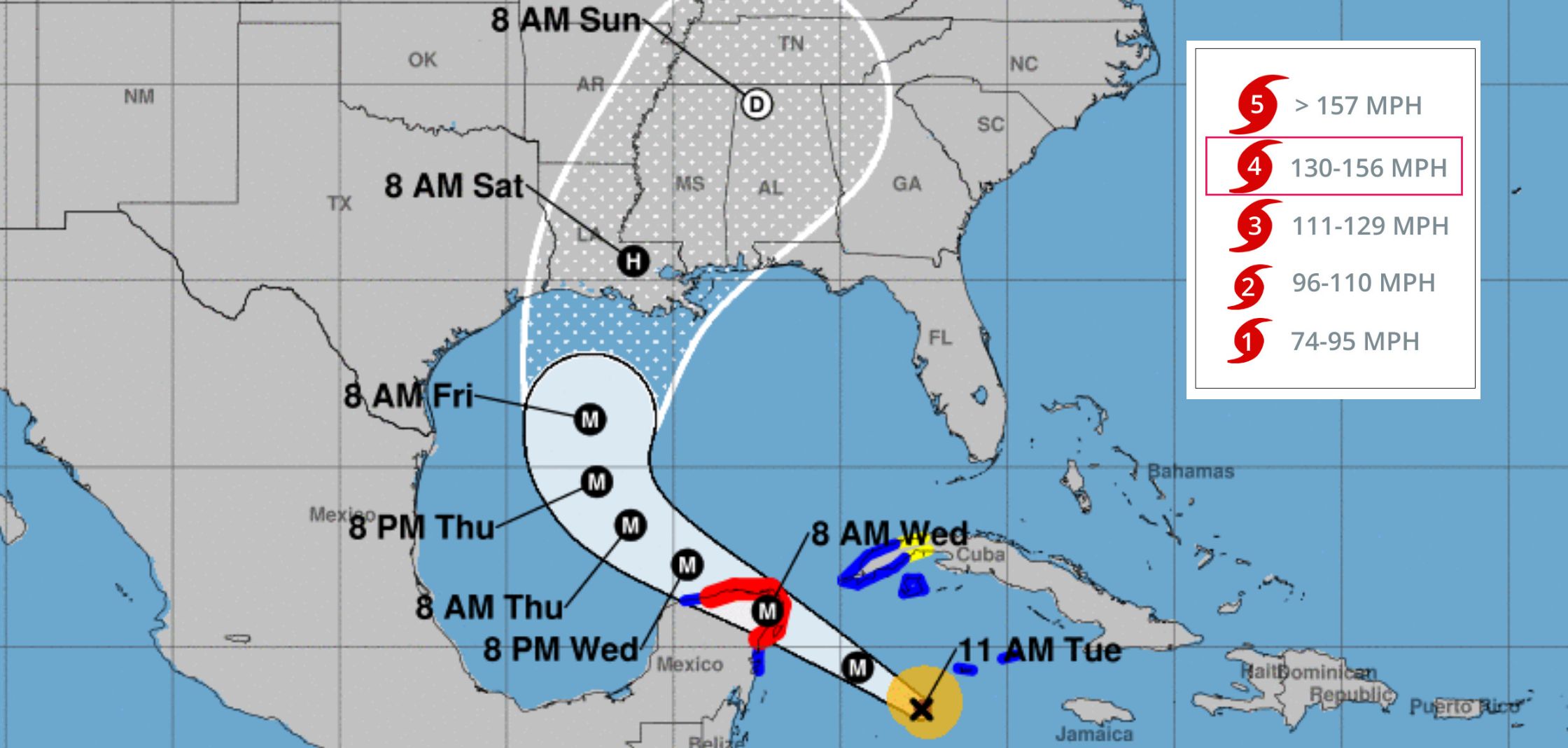 Hurricane Delta Rapidly Intensifies to Category 4 and Forecast to Hit Gulf Coast Late This Week