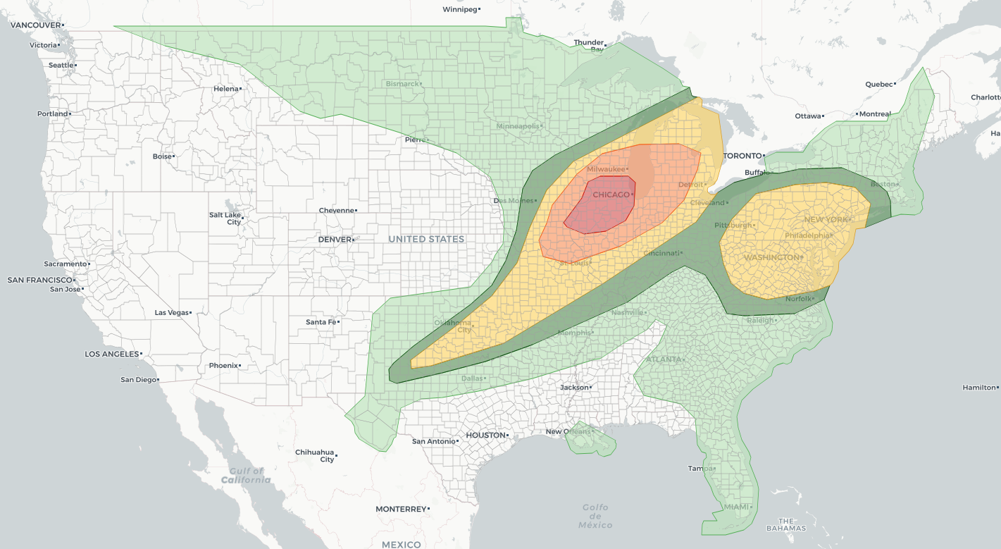Midwest severe thunderstorms outbreak