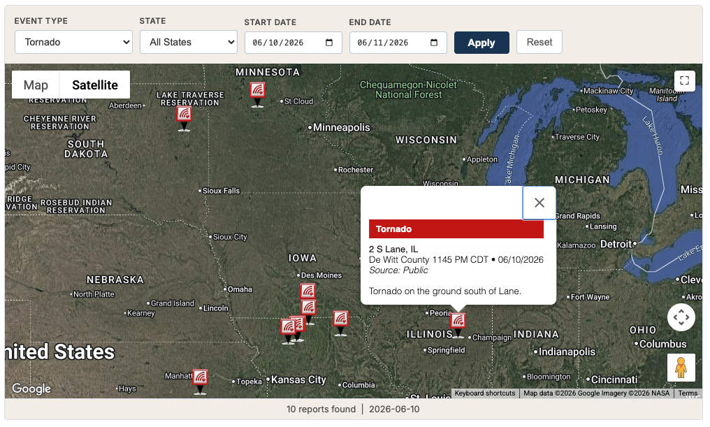 Confirmed Tornado Spotter