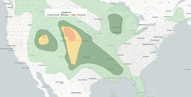 Severe Weather June 24: Enhanced Risk, Level 3 of 5